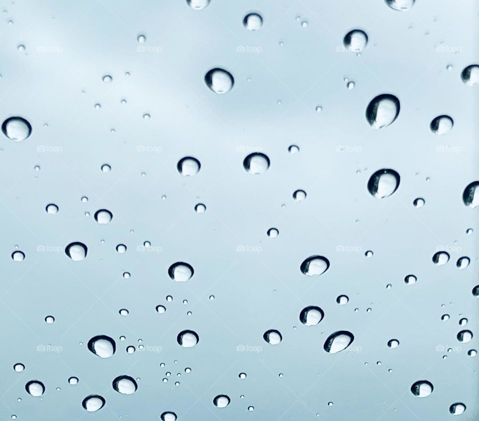 Raindrops on the window 