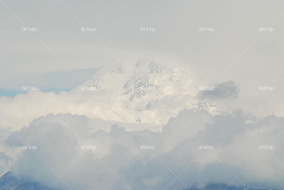 Clouds rolling in on Denali