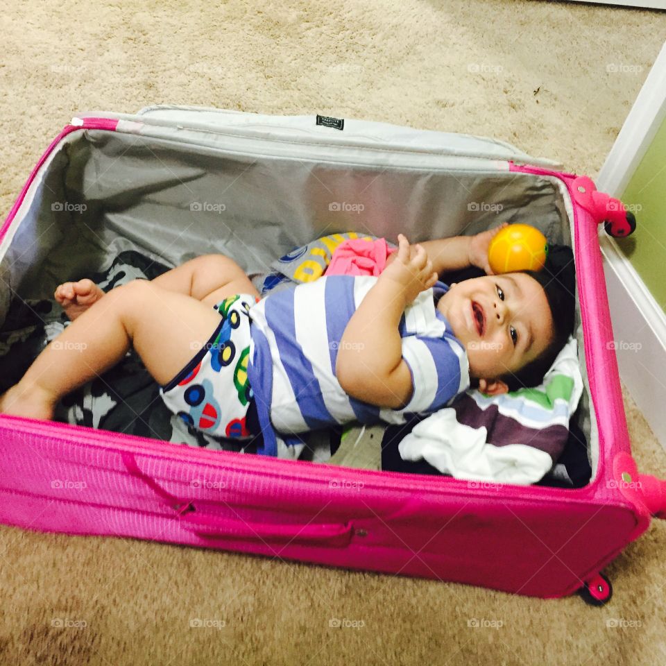 He wants to travel with mommy 