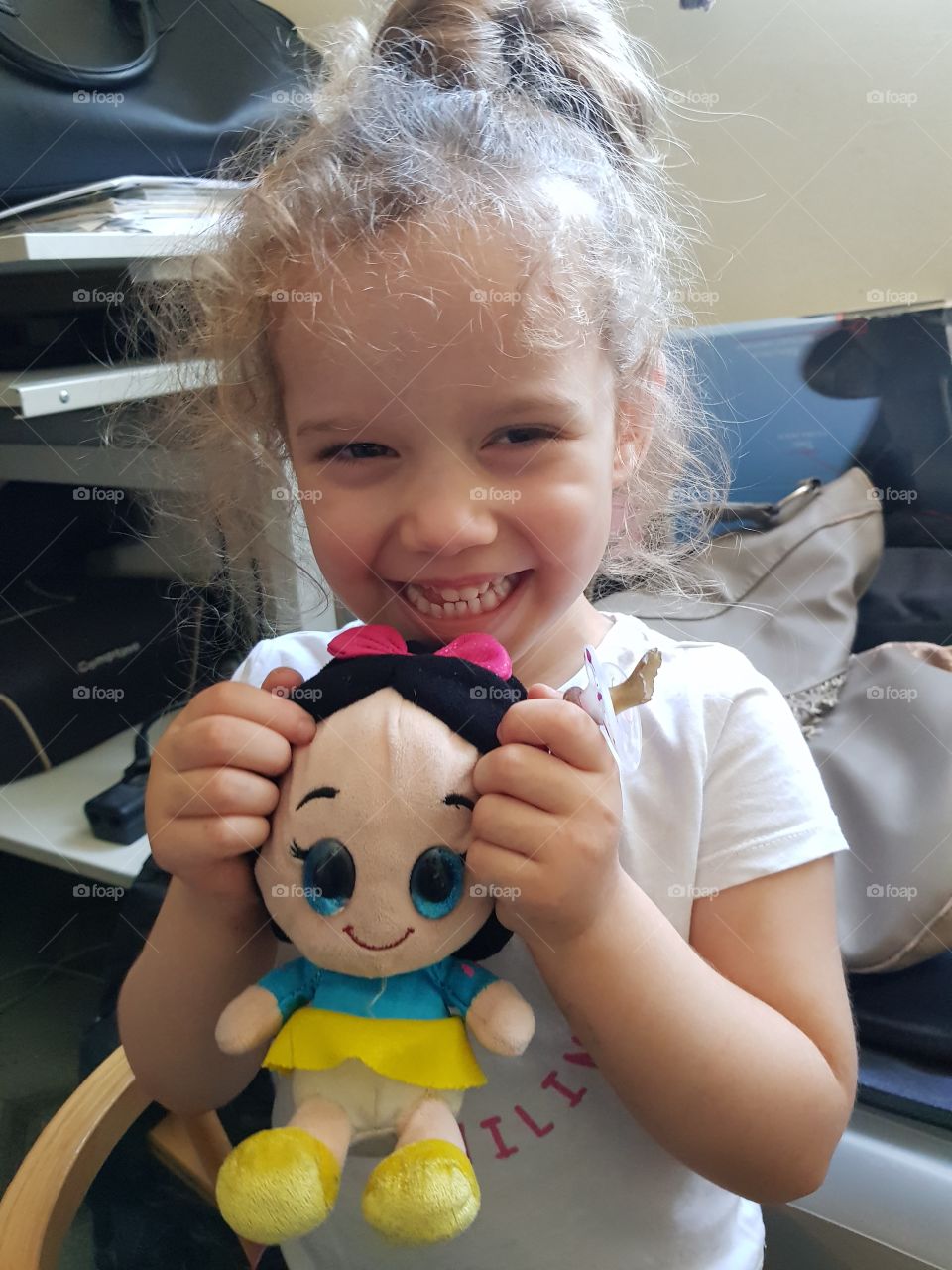 portrait of a little girl without filter