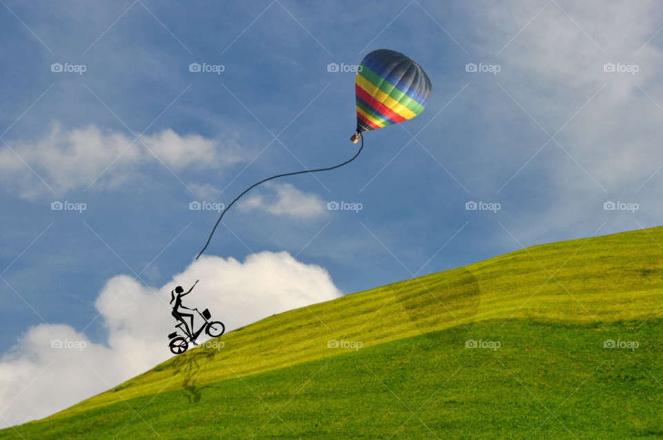 sky green nature blue by gaguling