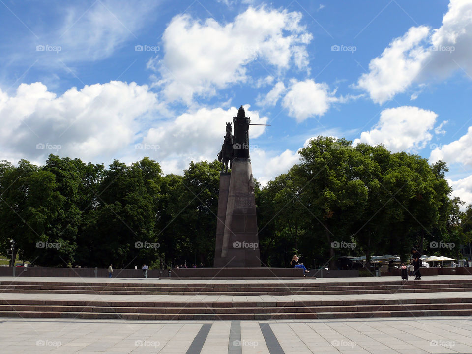 Exploring Vilnius' monuments
