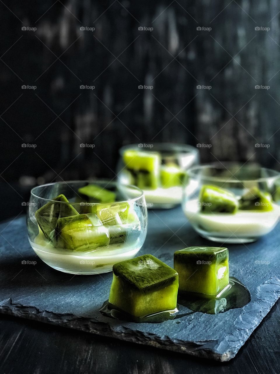 Matcha cubes