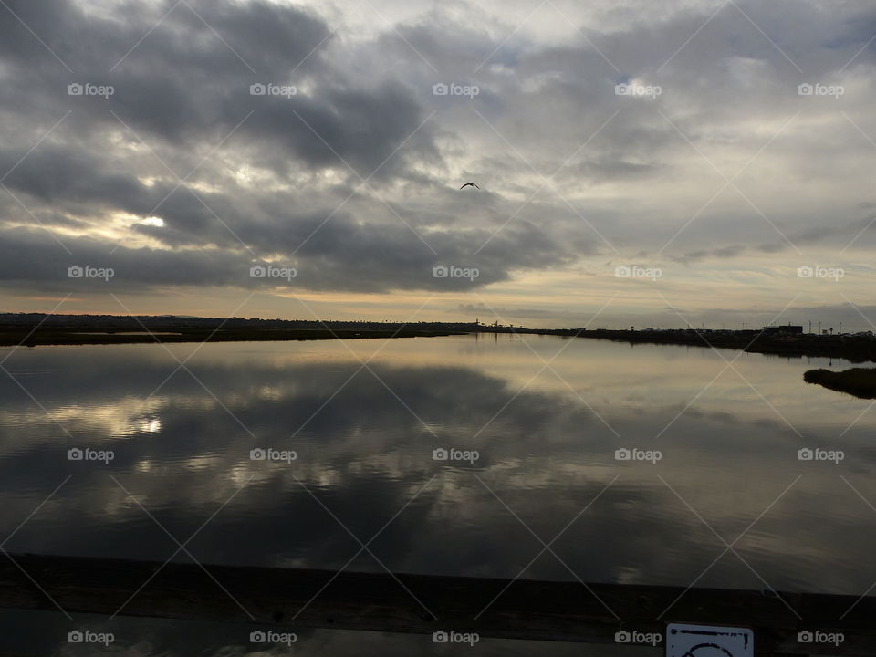 Cloudy morning over Bolsa Chica 