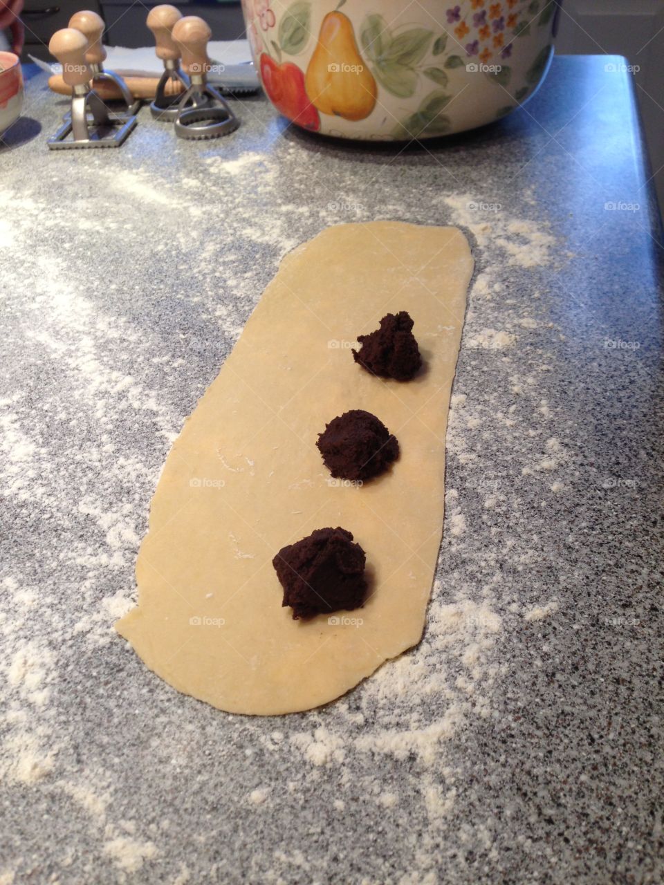 Chocolate chestnut stuffing