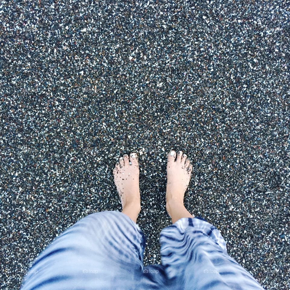 My feet are beach magnet. 