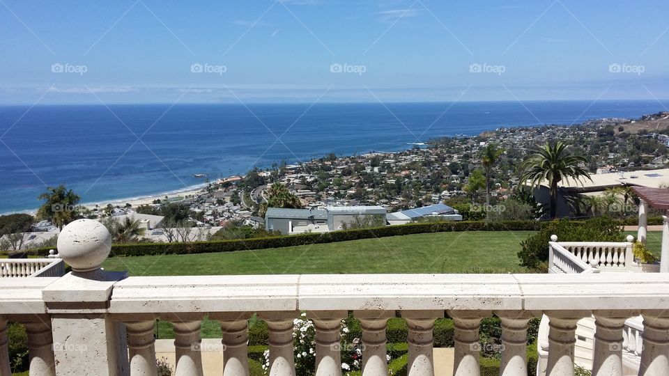 Mansion View - Laguna Beach. View from a multimillion dollar mansion in Laguna Beach, California 2015