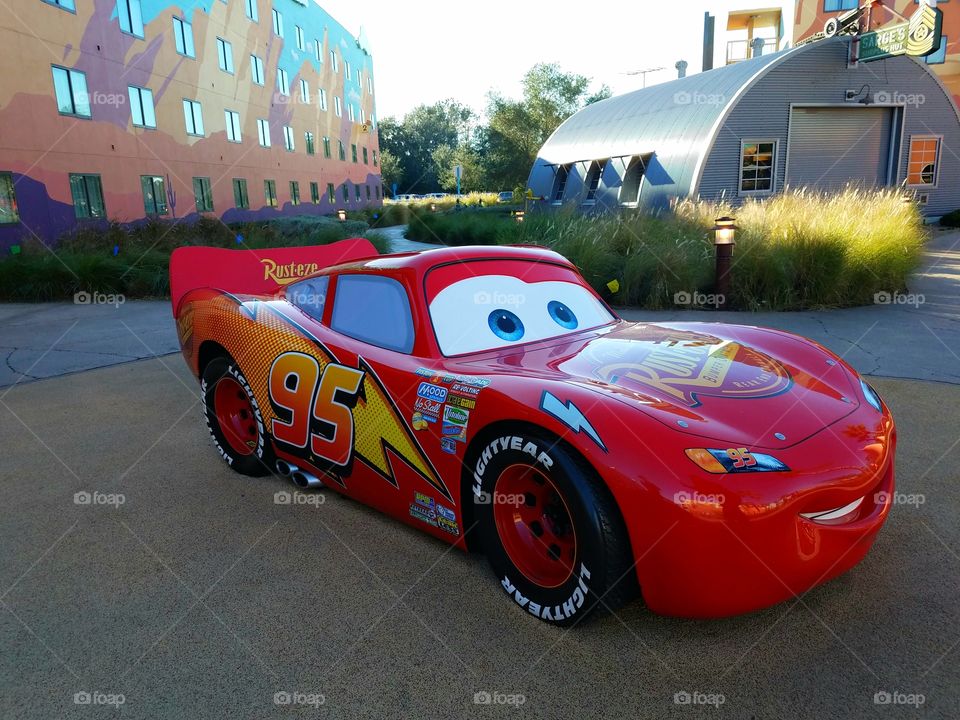 Lightning McQueen at Disney's Art of Animation resort