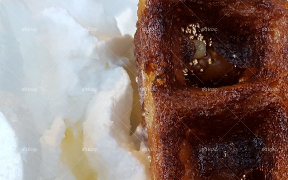 Waffle On Cream