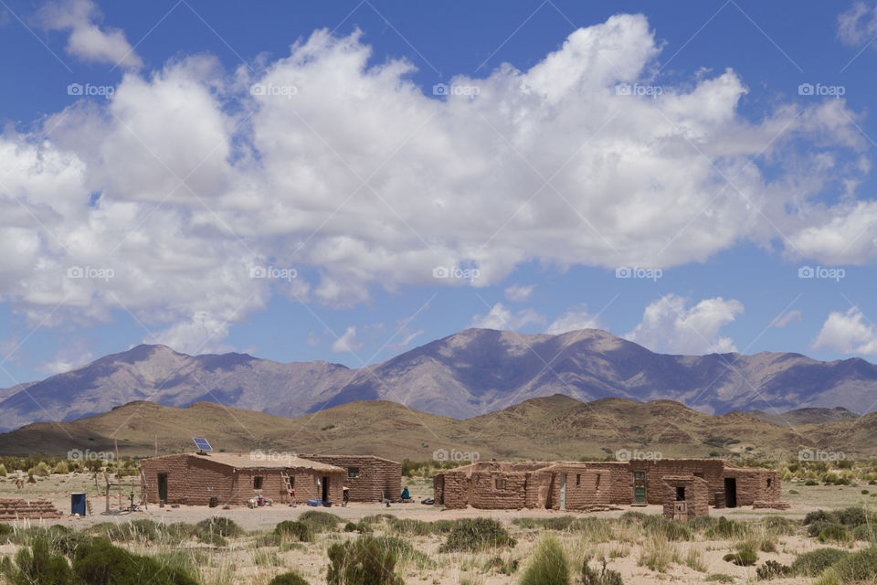 Simple house in Atacama Desert.