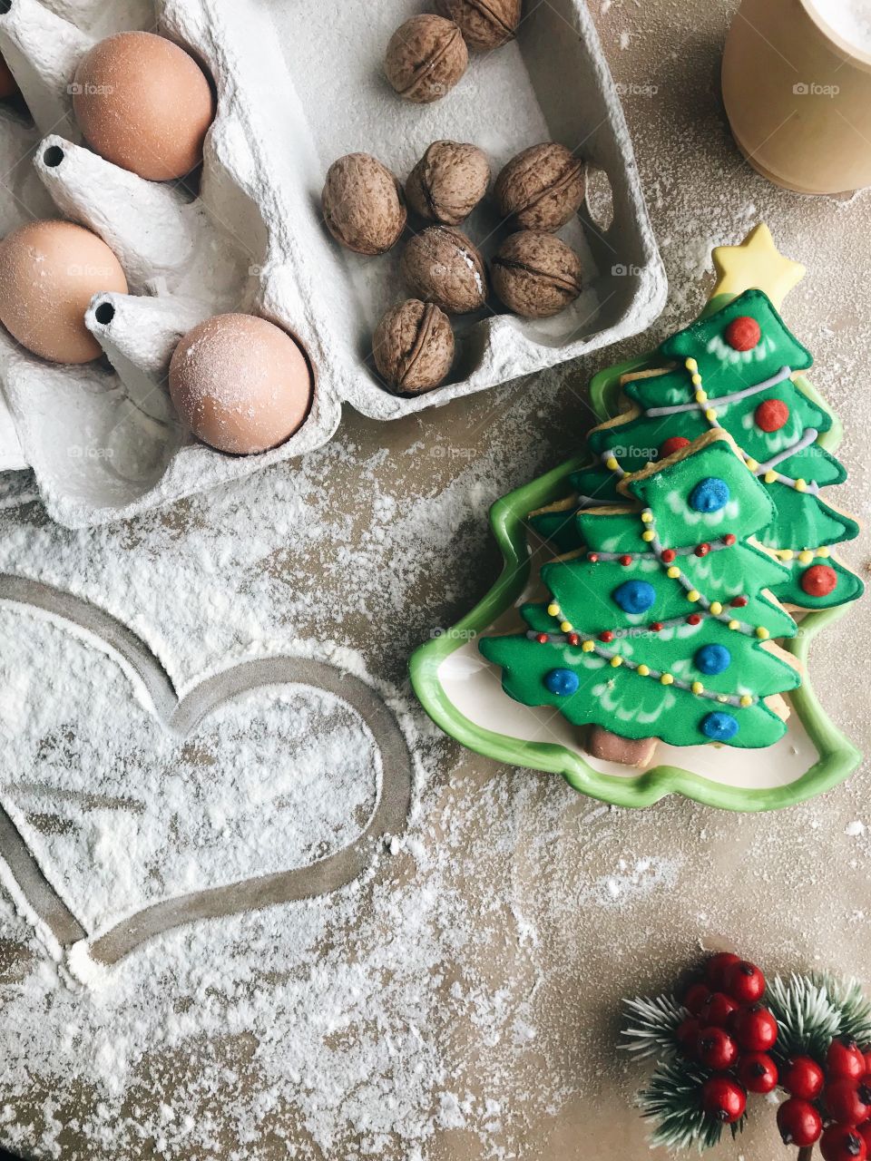 Prepping snacks for Santa 