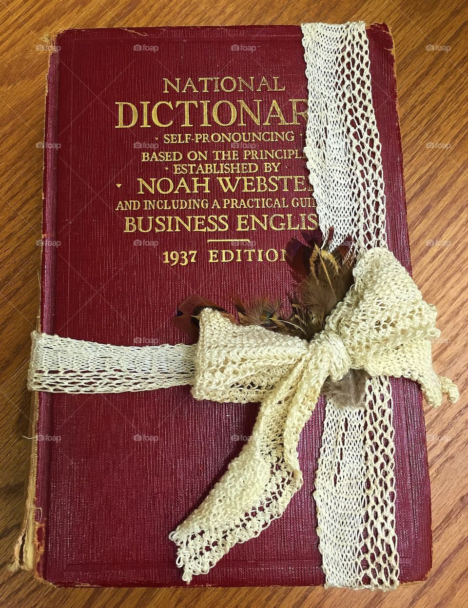 A 1937 edition Webster dictionary