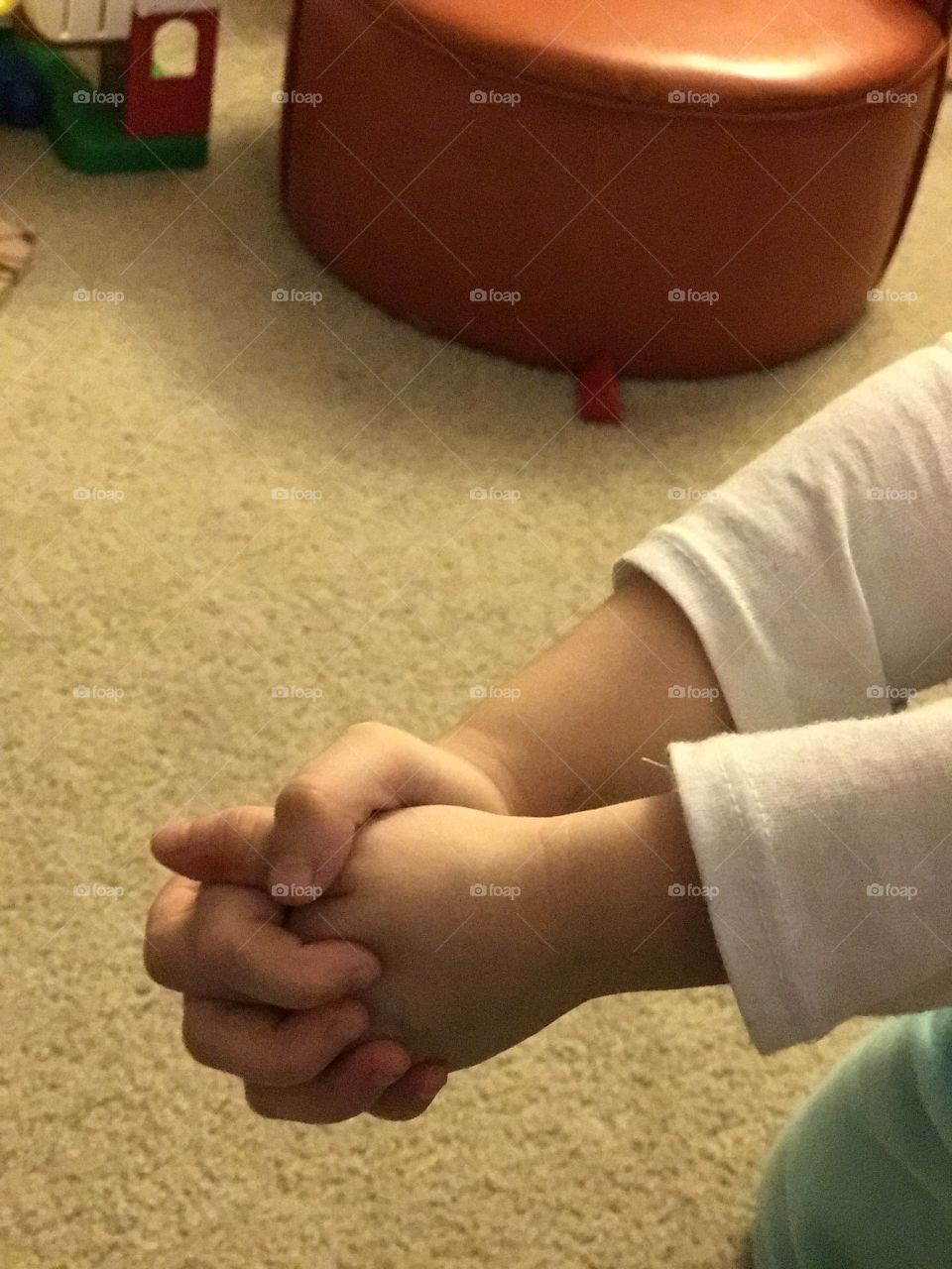 Daughter hands