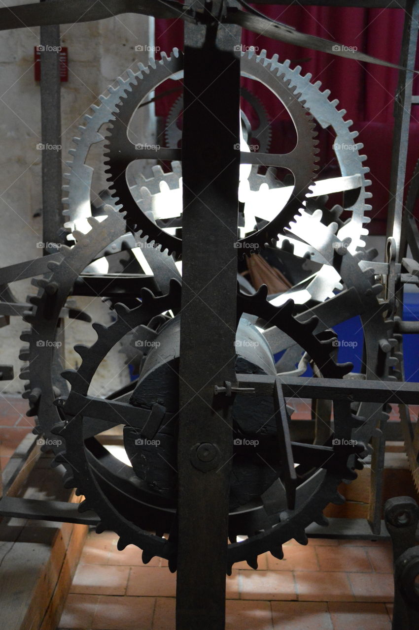 Gears in a clock