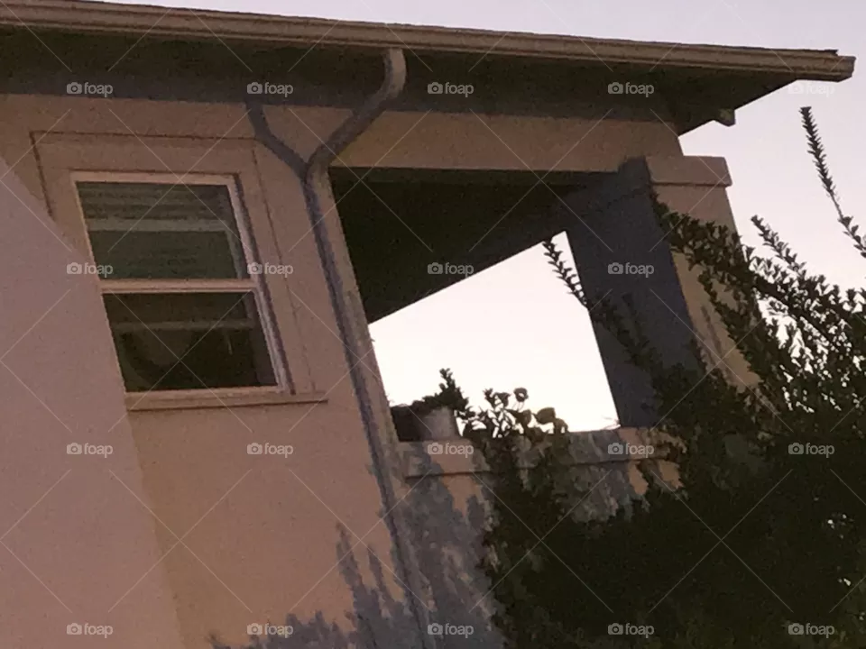 Apartment balcony.