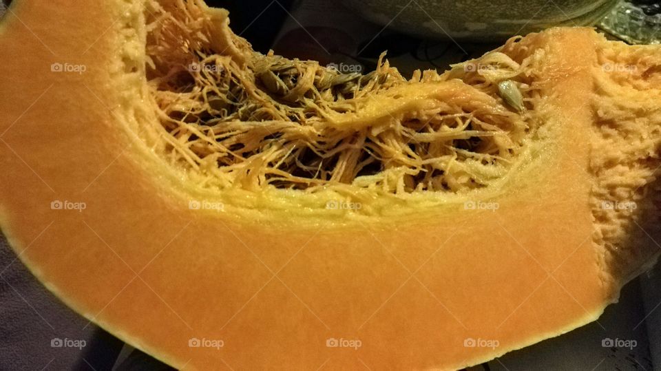 fetta di zucca gialla