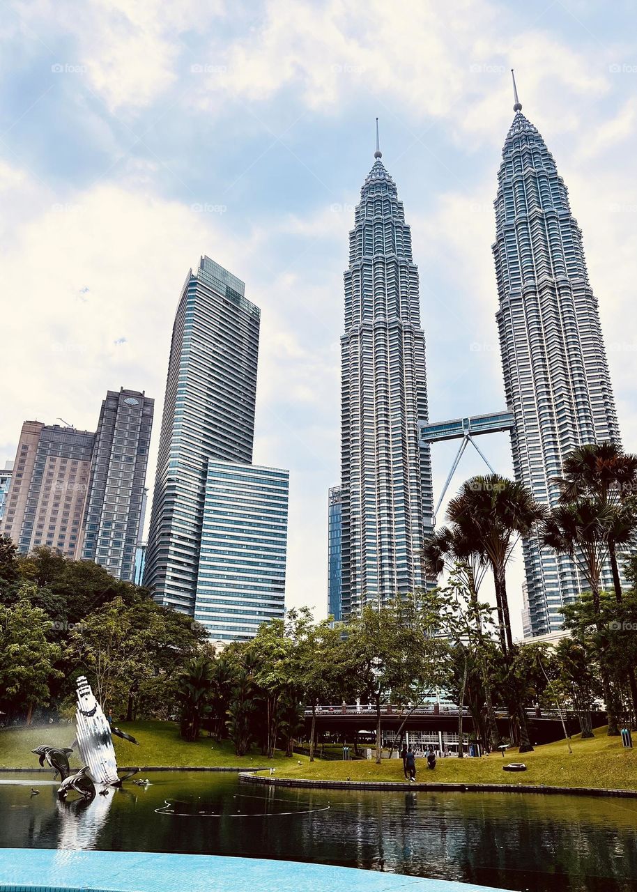 The Petronas Twin towers 