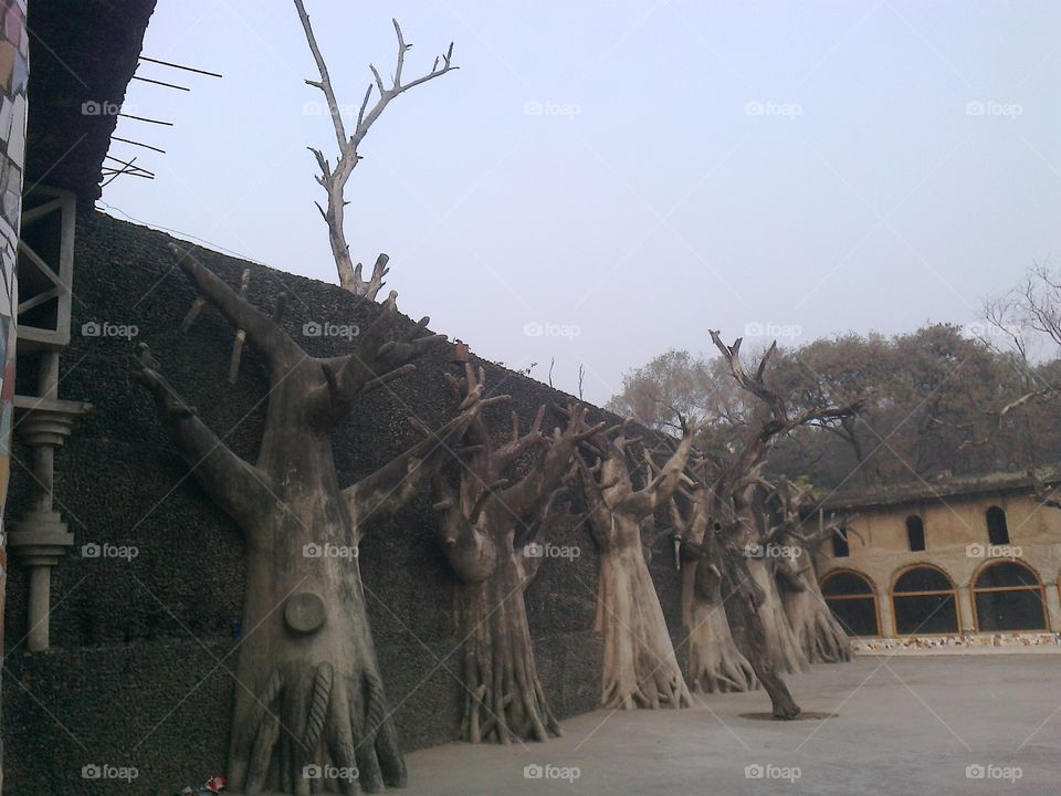 Rock Garden Chandigarh, is a sculpture garden made from waste material- A best tourist spot. Founded by NEK CHAND.