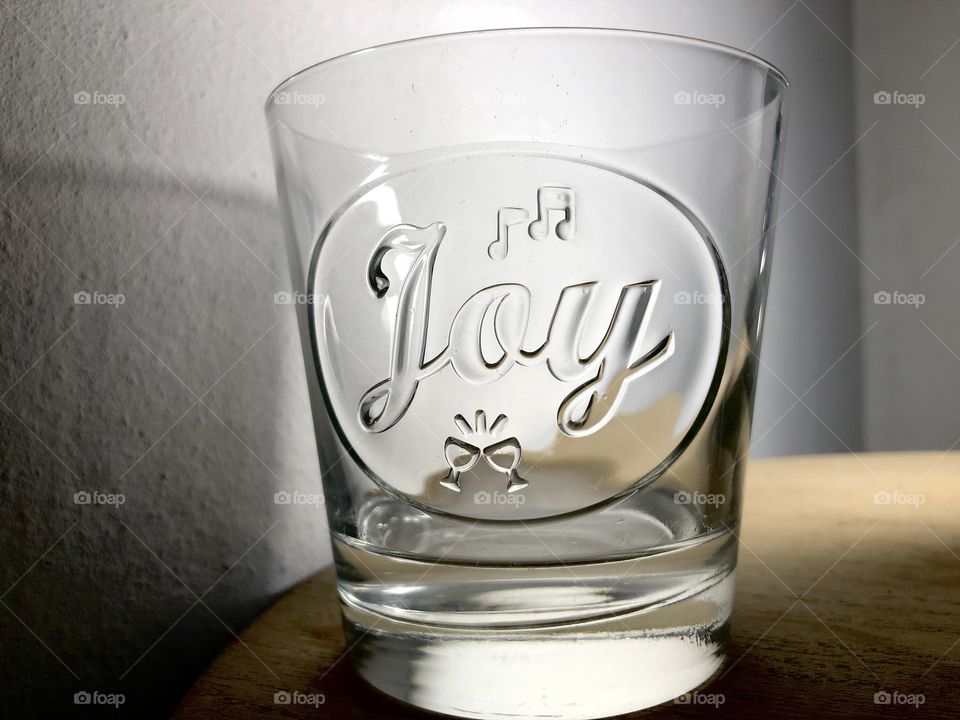 Classic glass almost empty 