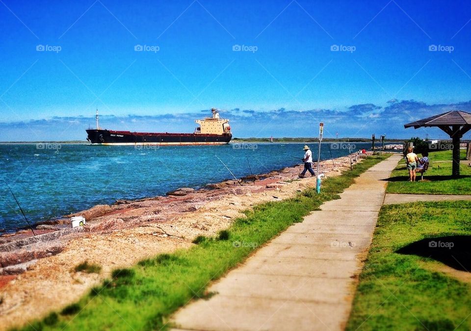 Watching the ships come in