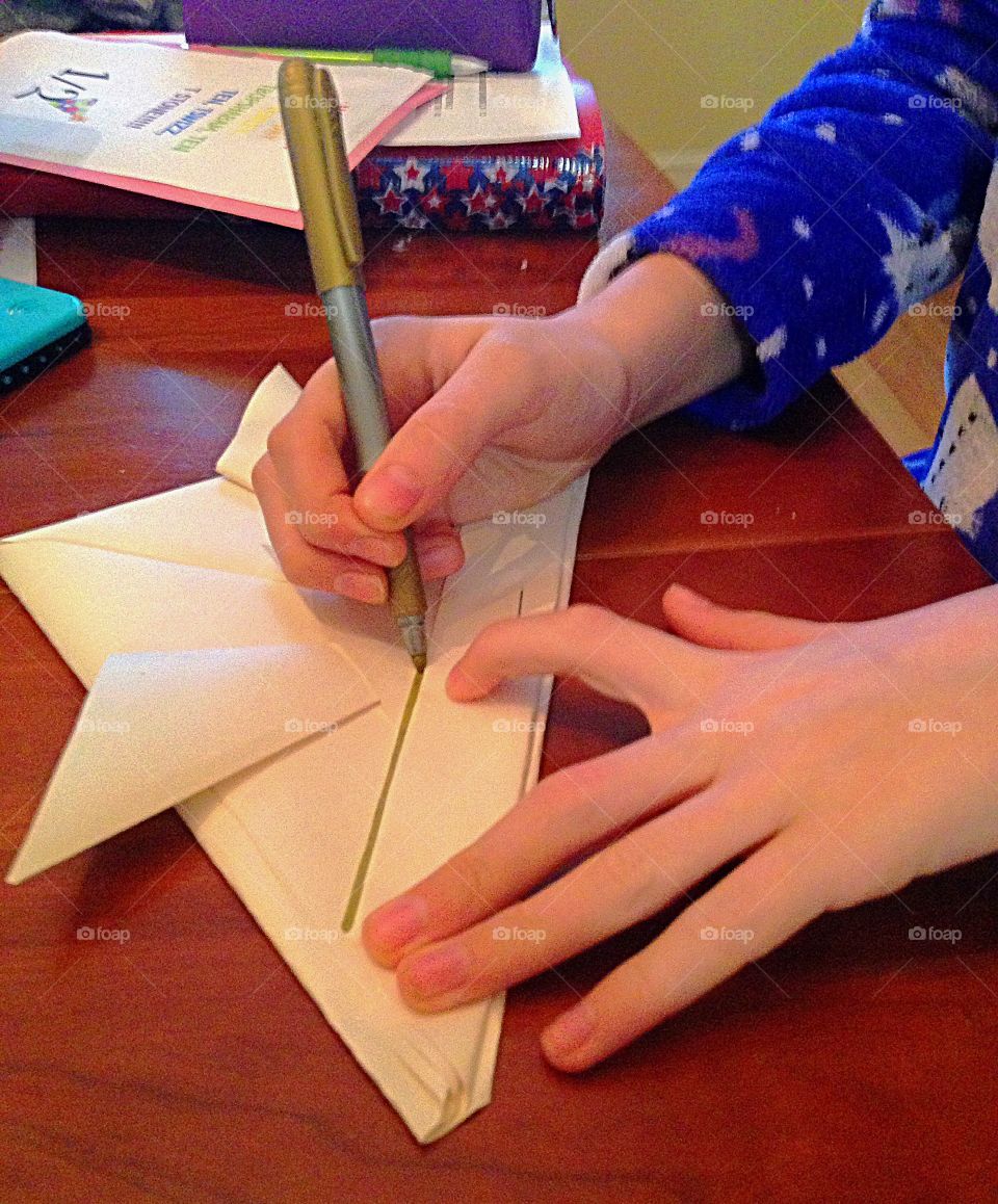 Creative paper hat making 
