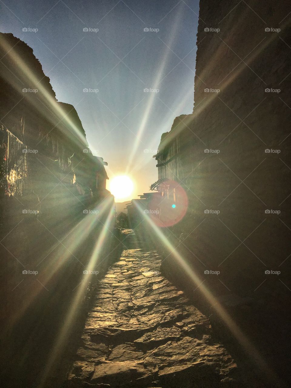 Sunrise in ait bin haddou