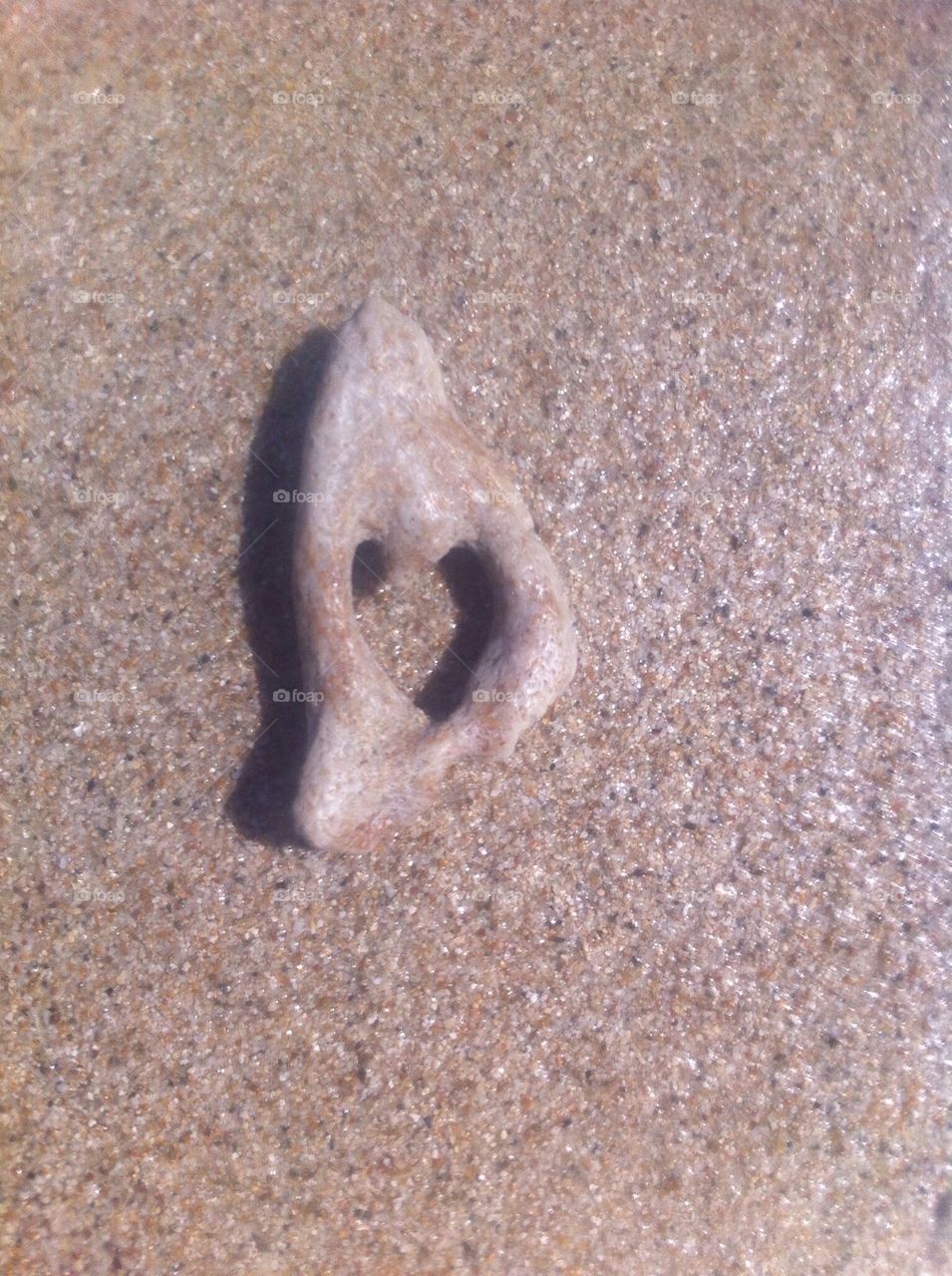 Heart in sand