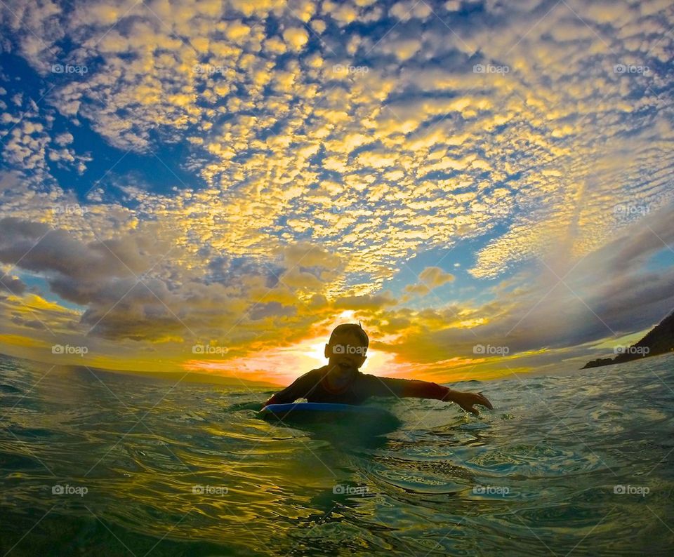 sunset boogie board