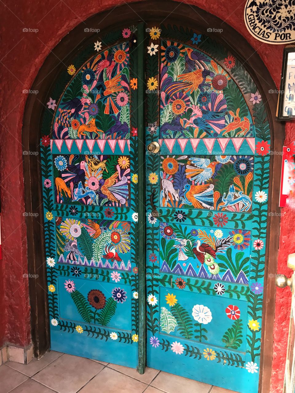 Decorated door