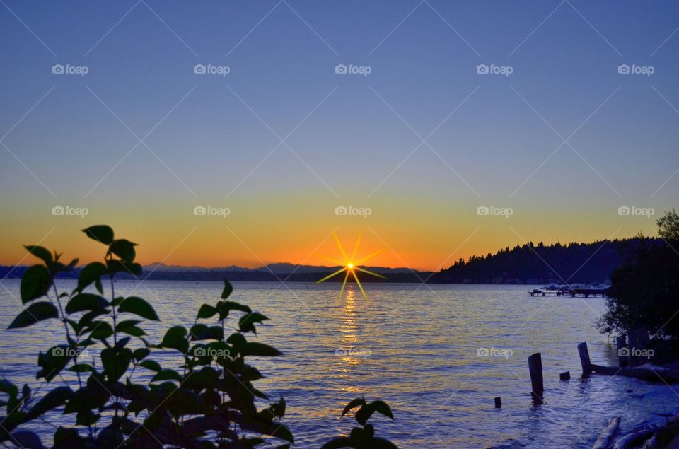 Sunset over Lake Washington