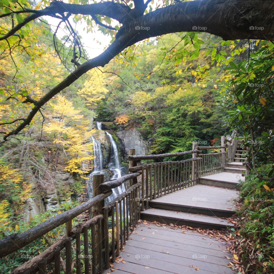 Bushkill Falls. Bushkill Falls in the PA Pocono Mountains Autumn 2014