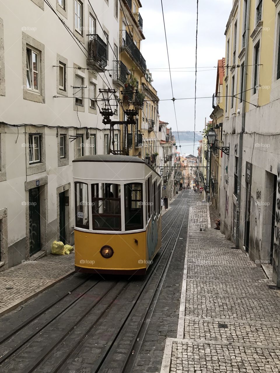 Cable car in Lisbon/ Portugal 