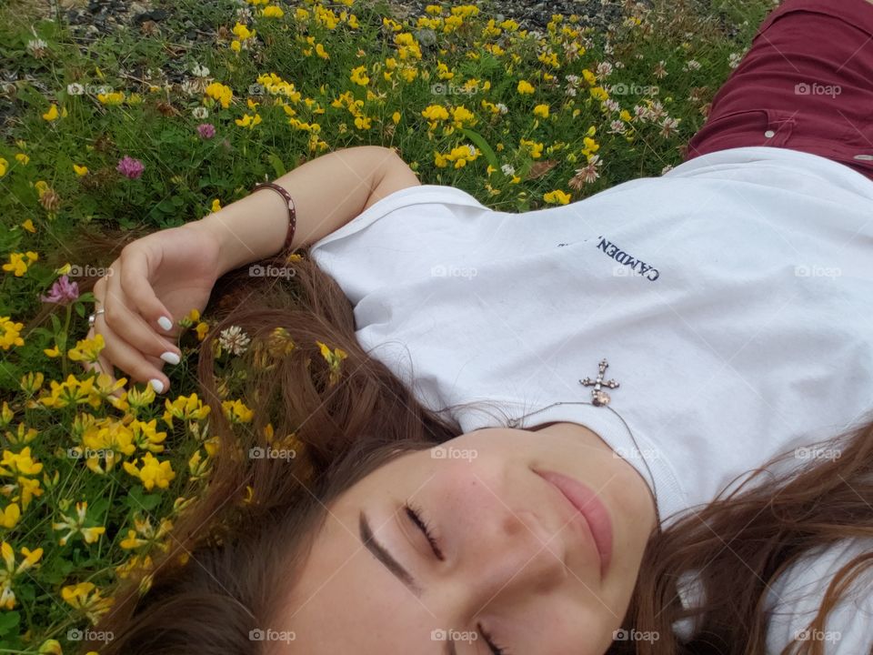 Woman, Relaxation, Nature, Love, Cute