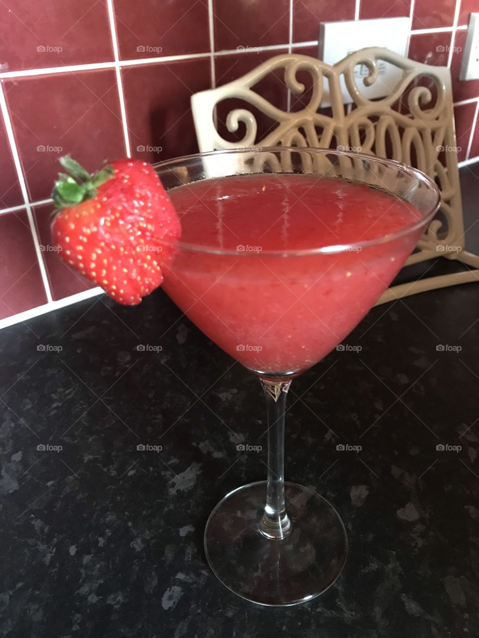 Strawberry Daiquiri with strawberry 
