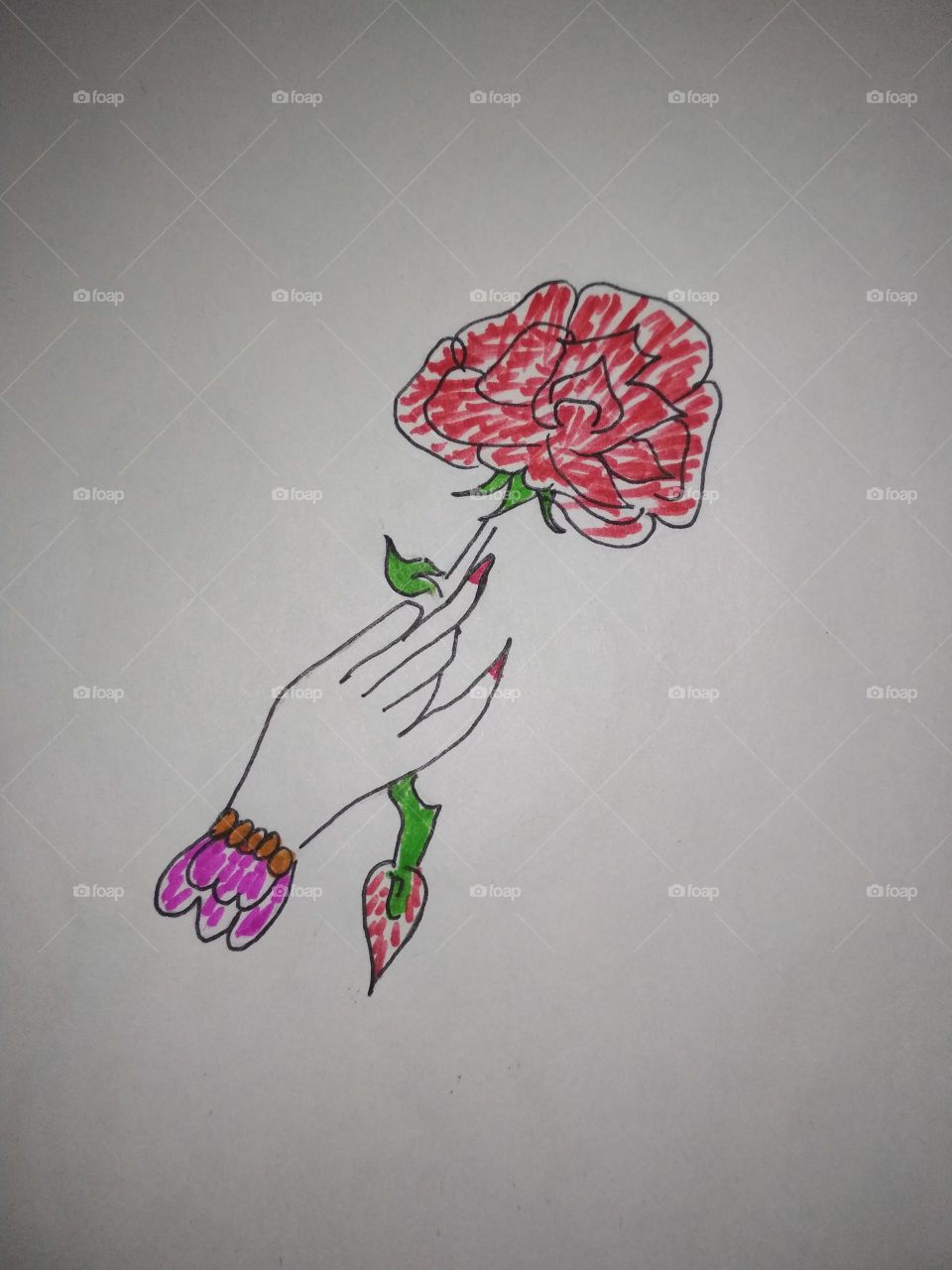 Lotus praposal by cute hand