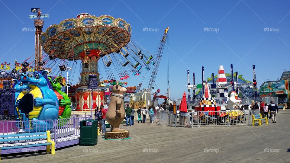 Casino Pier. Amusement park at Seaside Heights 