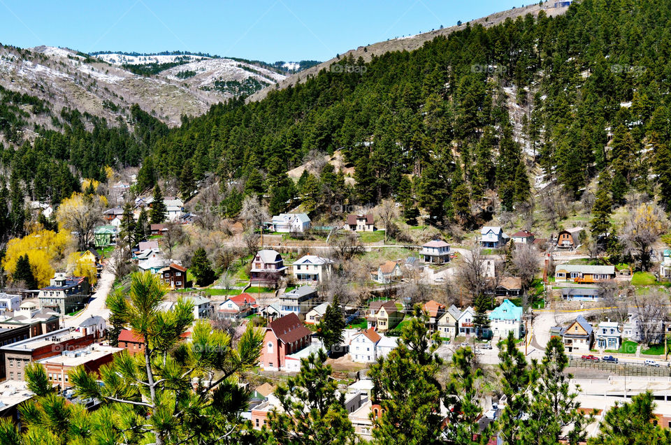 black hills town view deadwood south dakota by refocusphoto