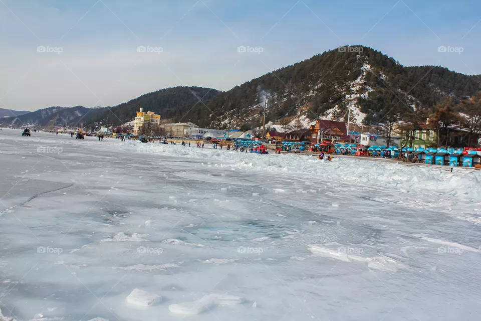 Baikal ice.