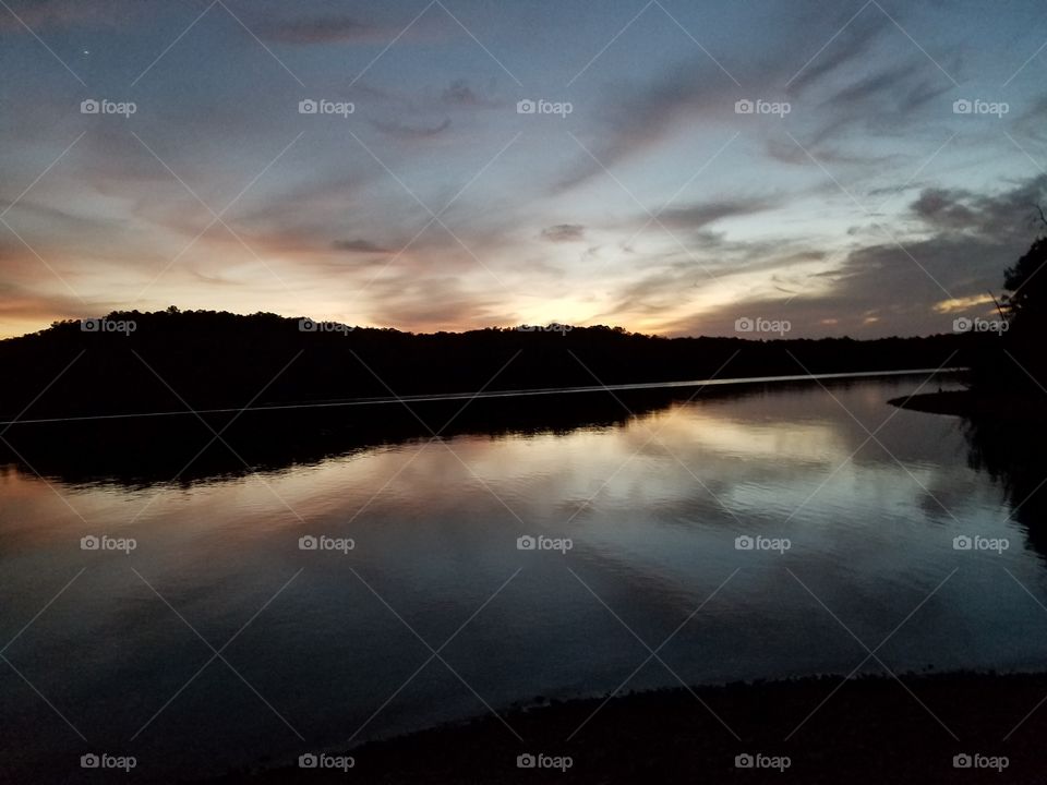 Dusk on the lake