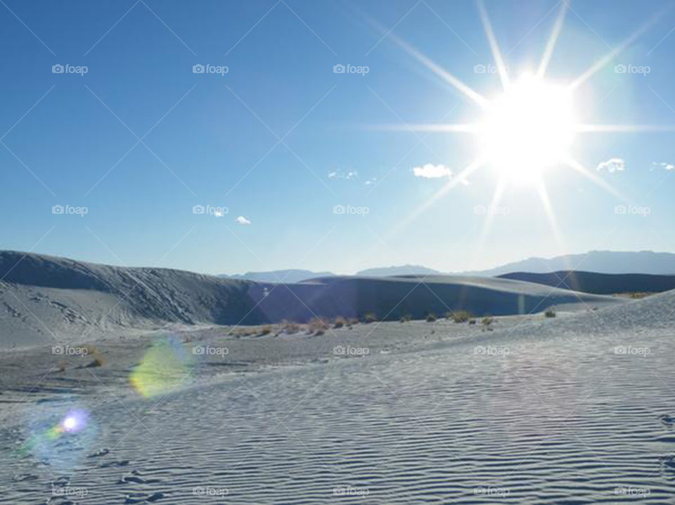 New Mexico white sands