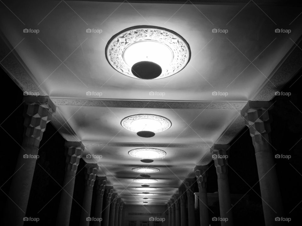 Corridor of light. Taken by iphone 5s in hafez's grave in shiraz