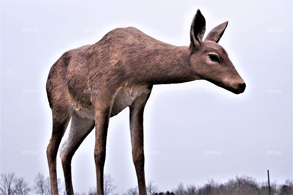Deer Statue Sculpture 