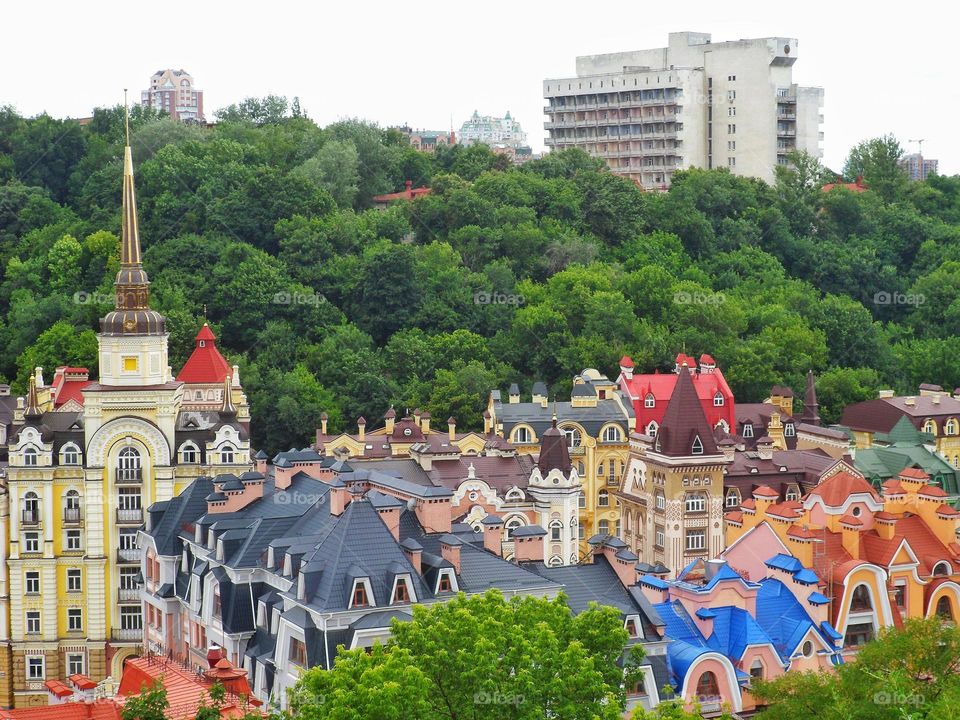 Podil district in the city of Kiev