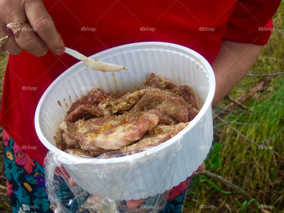 Holding Food