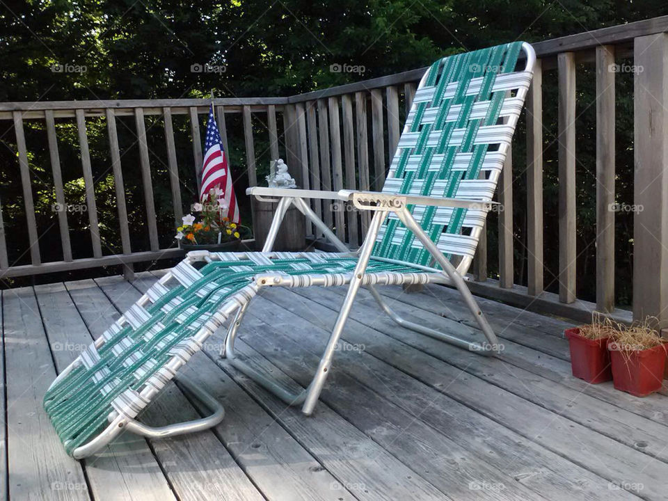 flowers chair summer trees by ashley77