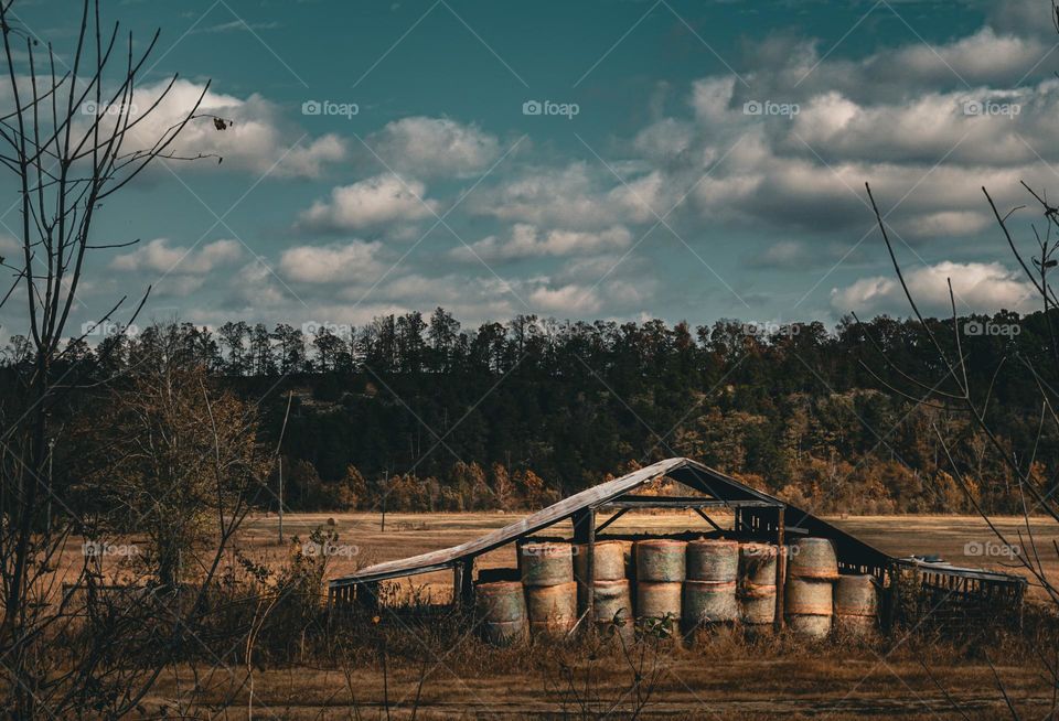 Barn with Hay Rools 