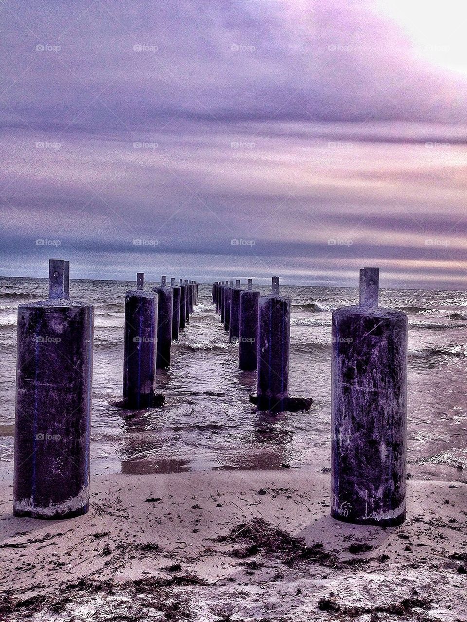 Jetty under construction 