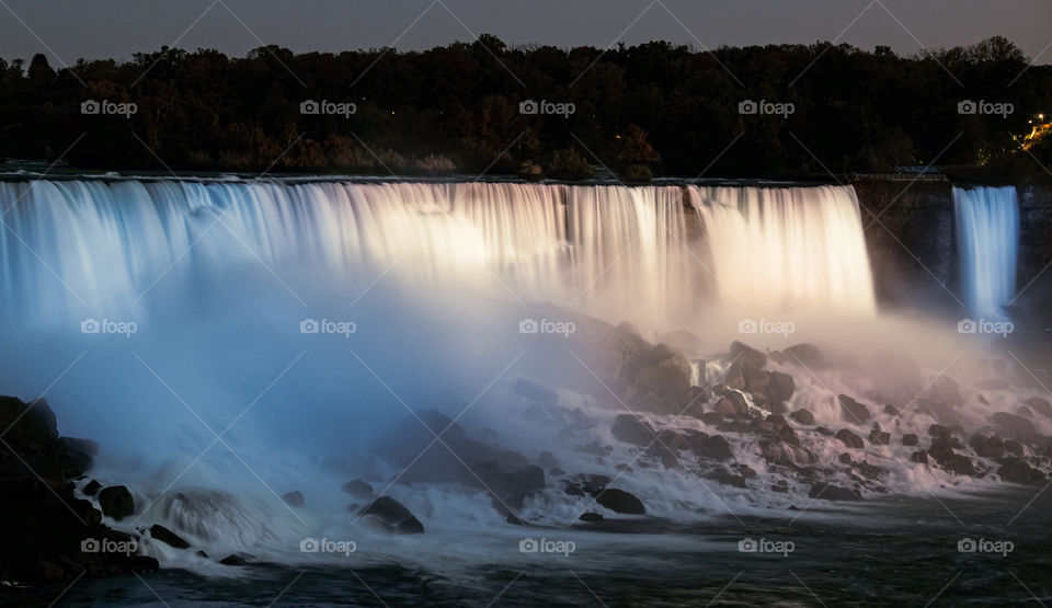 Illuminated Niagara Falls