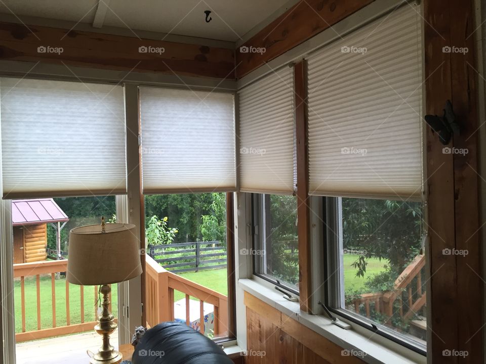 Sunroom window blinds