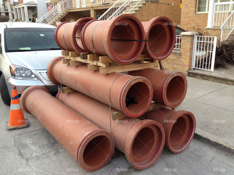 italy construction parking pipes by vincentm